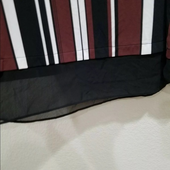 NEW Alfani Plus Size Blouse Stripe Tank Top Sleeveless Plus 2X - Picture 4 of 8